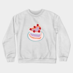 Libra Baby Heart Cake Design Crewneck Sweatshirt